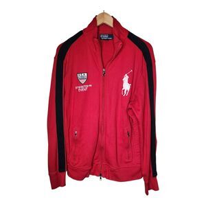 Polo Ralph Lauren Big Pony Track Jacket USA Olympic Winter Games Red Size Large